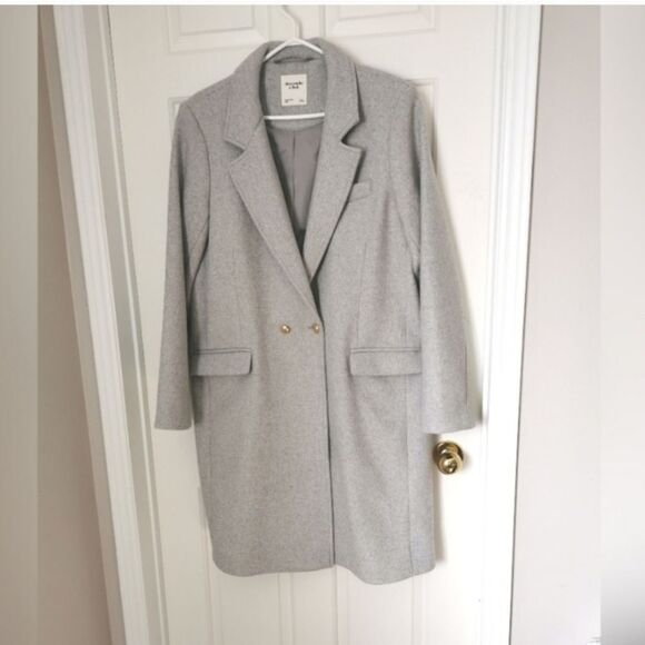 NEW Abercrombie and Fitch wool blend coat - Picture 1 of 4